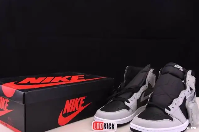 Cheap Grey Air Retro Light High Smoke 1 Jordan Black White 555088-035 0617